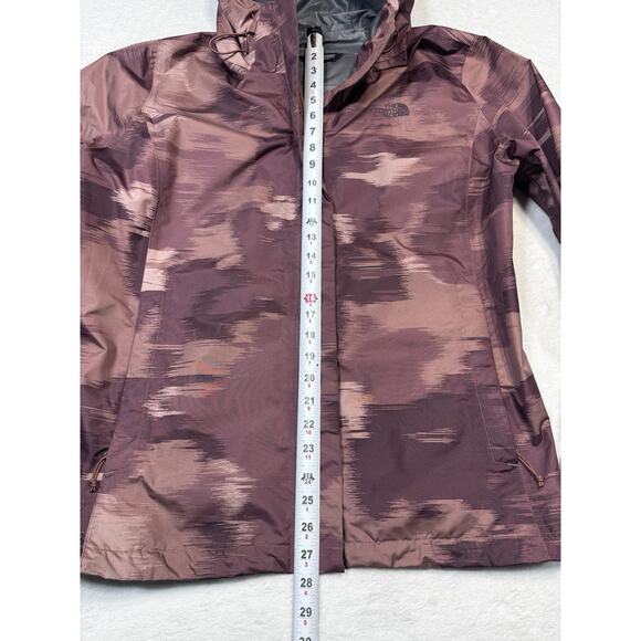 The North Face Venture 2 Rain Jacket XXL Maroon Abstract Print Waterproof Hooded - Picture 6 of 13